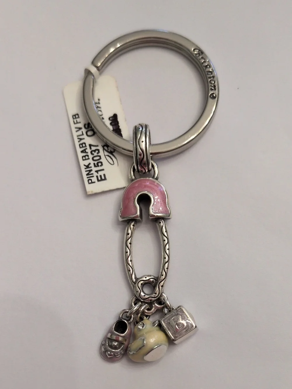 Brighton Baby Safety Pin Keychain NWT
